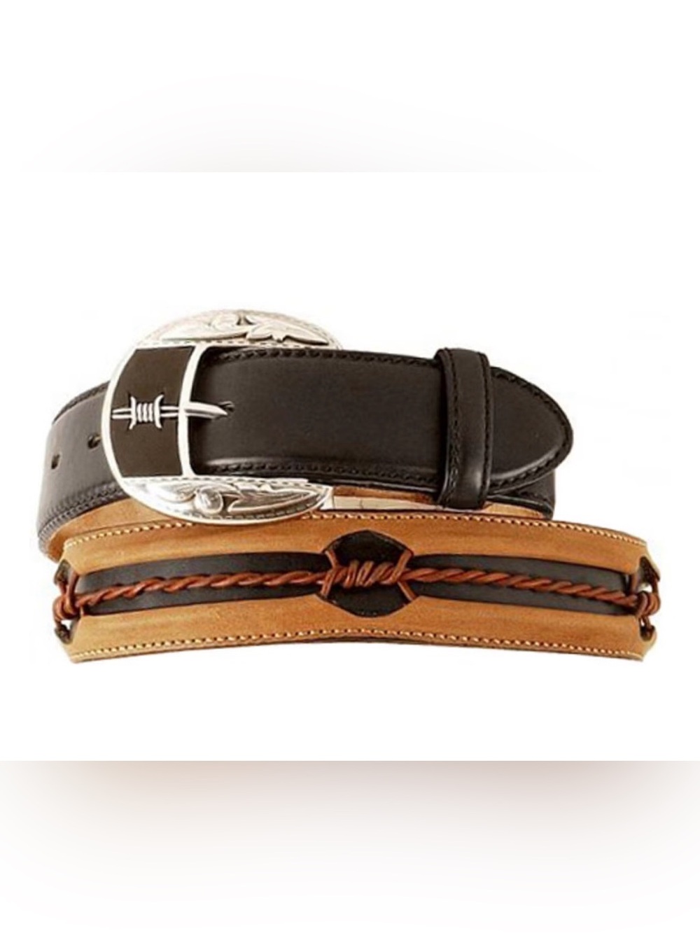 JUSTIN BARBED WIRE BELT size 42